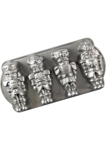 Ware Pişirme Kalıbı Nutcracker Cakelet Pan Gri, 35,6 cm x 17,5 Cm, Nw 92977