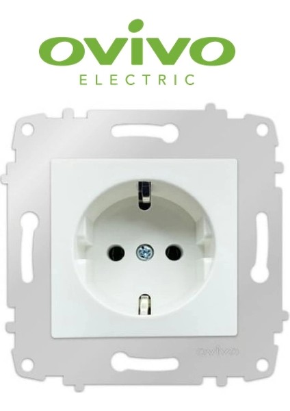 Beyaz Topraklı Priz Çerçevesiz Grano - Priz ve Anahtar Için Uyumlu Çerçeve fiyatları