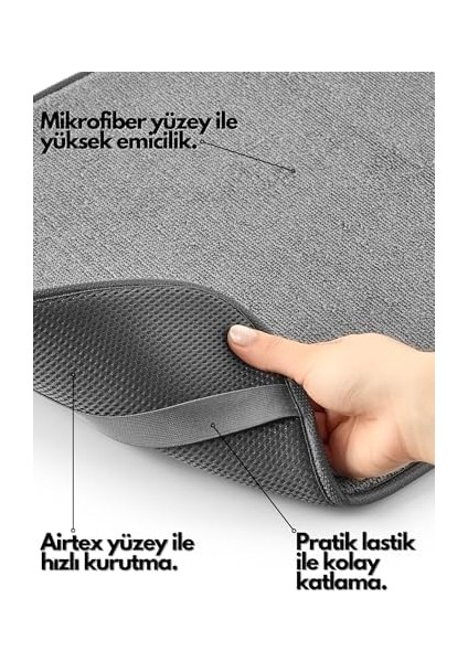Bulaşık Kurutma Seti 36X60CM Büyük Boy Katlanabilir 3 &apos;lü Set Xl Bulaşık Kurutma Matı fiyatları