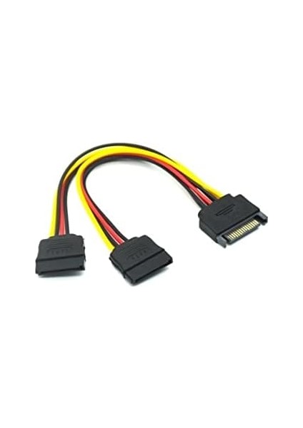 4426 Sata 15 Pin Dişi Erkek 2 Port Çoklayıcı Kablo Splitter HDD Bağlantı Kablosu modelleri