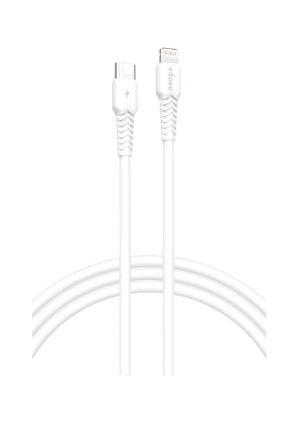 Uyumlu Type-C To 20W Pd Hızlı Şarj ve Kablosu 1 Metre - P4 | 8 Pinli Smart Kablo | Beyaz modelleri