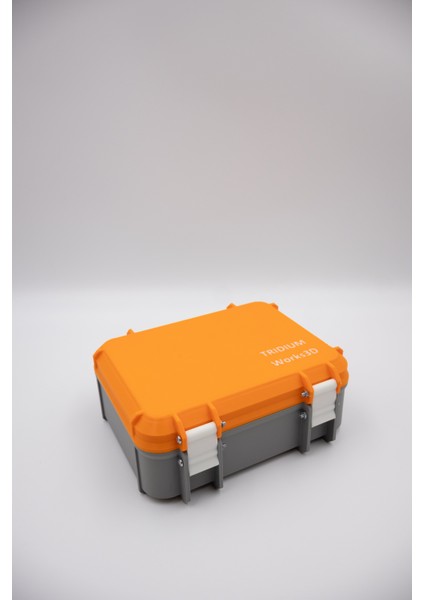 Tridium Works 3D Djı Osmo Action 4 / 5 Uyumlu Travel Case ( Turuncu / Gri )