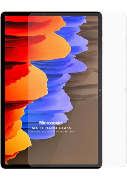 Galaxy Tab S8 Plus X800 Glass Cam Ekran Koruyucu [galaxy Tab S8 Plus X800 ile Uyumlu Ekran Koruyucu - Şeffaf]