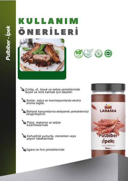Pulbiber Ipek 50G Aleppo Chilli Flakes modelleri