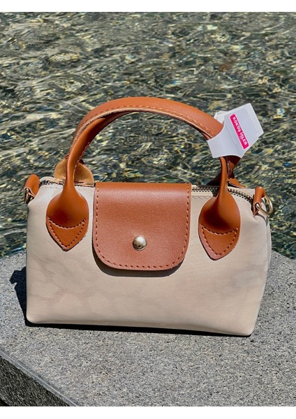 \"kadın Bej-Taba Renkli Long Champ Çanta