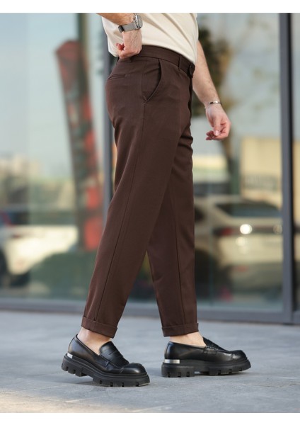 Erkek Premium Duble Paça Bel Destekli Kumaş Pantolon fırsatları