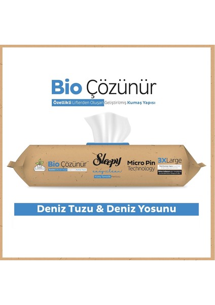 Easy Clean Bio Çözünür 3xlarge Yüzey Temizlik Havlusu - Mendili 7 Al 6 Öde – Deniz Tuzu & Deniz Yosunu / Doğal, Yıkanabilir, Micro Pin Teknolojili Bez 7X50 (350 Yaprak) fiyatları