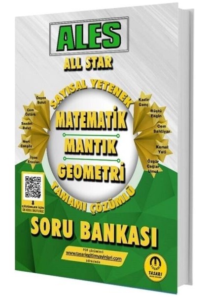 Tasarı Yayınları 2025 Ales All Star Sayısal Yetenek Matematik Mantık Geometri Soru Bankası