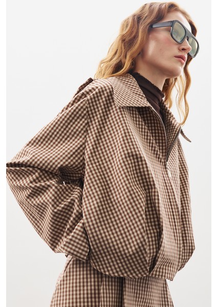 Ekoseli Bomber Ceket Ekose modelleri