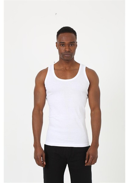 Modaserdem Akbeniz Erkek Beyaz Sporcu Ribana Atlet 6503