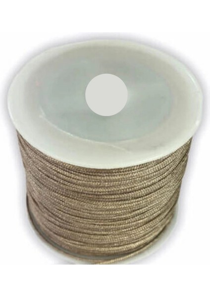 Paraşüt Ipi, Bileklik-Kolye Örgü Ipi 1 mm 50 Metre Vizon