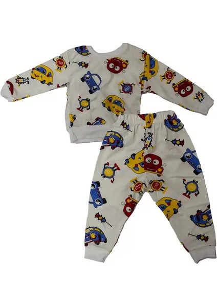 Arabalı Beyaz Eşofman Tk