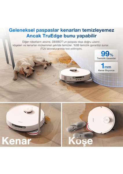 “Ecovacs Deebot T30 Pro Omni Akıllı Robot Süpürge ve Paspas modelleri