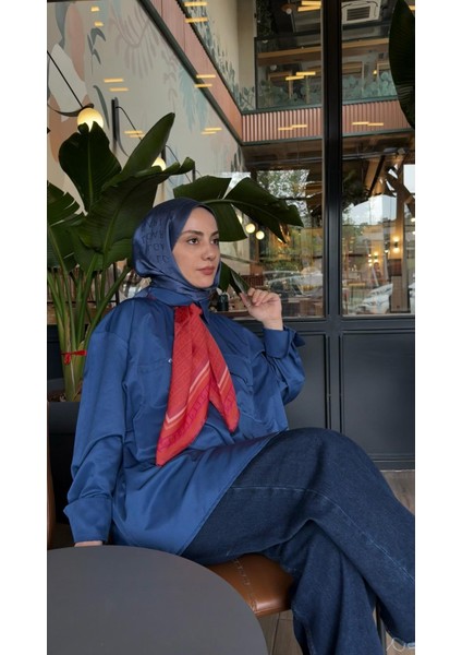 2025 Desenli Saf Ipek Twill Eşarp 9301-04 indirimleri