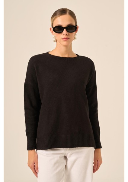 Kadın Şardon Kazak Siyah 25215 modelleri