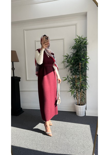 Bordo Tüvit Tesettür Jile fiyatları