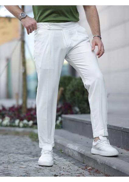 Old Money Pileli Likralı Kumaş Pantolon fiyatları