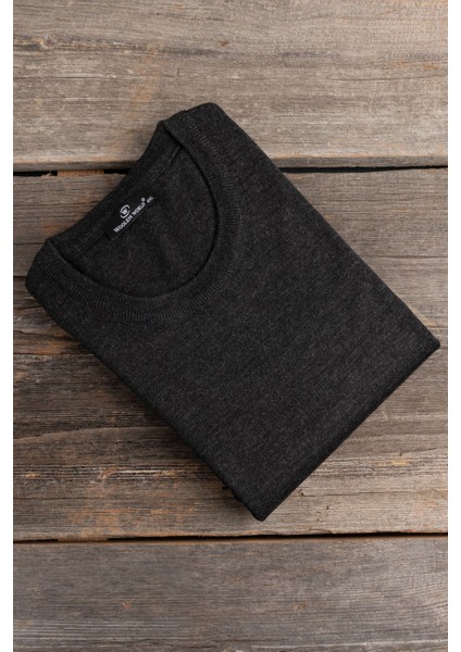 Bisiklet Yaka Battal (Büyük Boy) Yünlü Triko Kazak