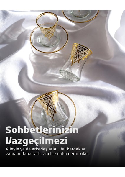 6'lı Çay Bardak Seti Filistin Kefiyesi Nakışlı 12 Parça T00001 modelleri