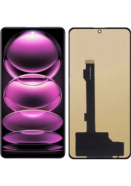 Xiaomi Uyumlu Poco X5 Pro LCD Ekran Dokunmatik Siyah Çıtasız Tft Kalite