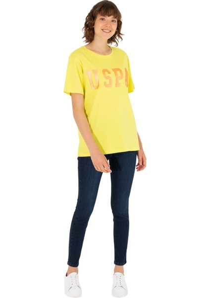 Kadın Bisiklet Yaka Basic Tişört 1567253