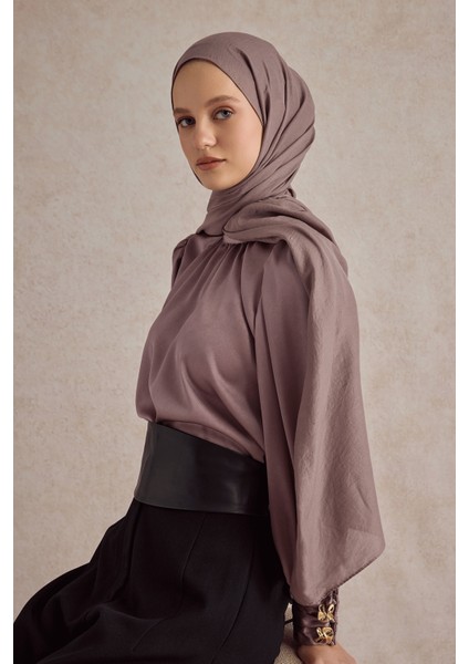 Organik Crash Şal Mürdüm Eriği fırsatları