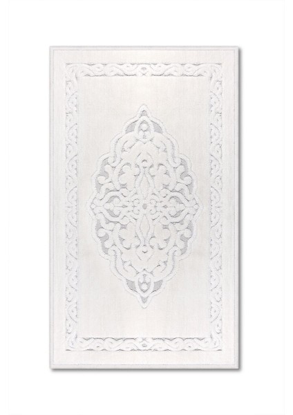 Pamukkale Doğal Pamuklu 2'li Banyo Paspas Seti 60X100+50X60 cm - Ekru fiyatları