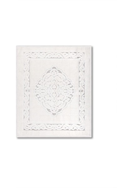 Pamukkale Doğal Pamuklu 2'li Banyo Paspas Seti 60X100+50X60 cm - Ekru modelleri