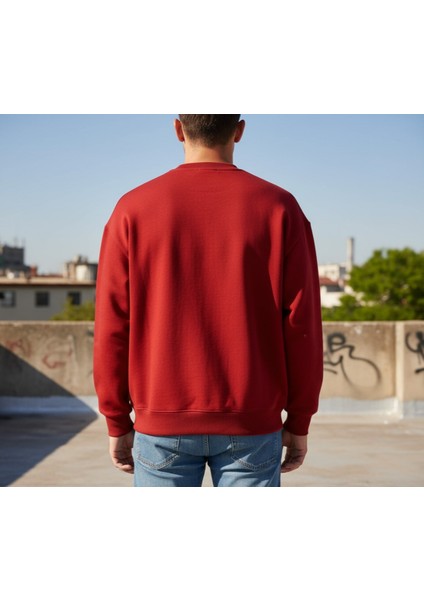 California Vibes Oversize Sweatshirt Kırmızı fırsatları