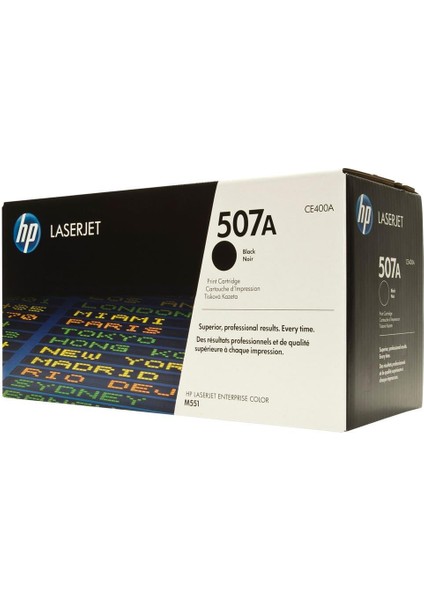 507A Black Siyah 5.500 Sayfa Toner CE400A
