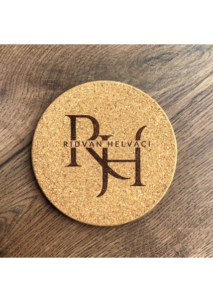 Kişiye Özel Baskılı Mantar Bardak Altlığı Ad Soyad - Istenilen Isim Yazılır (1 Adet) fiyatları