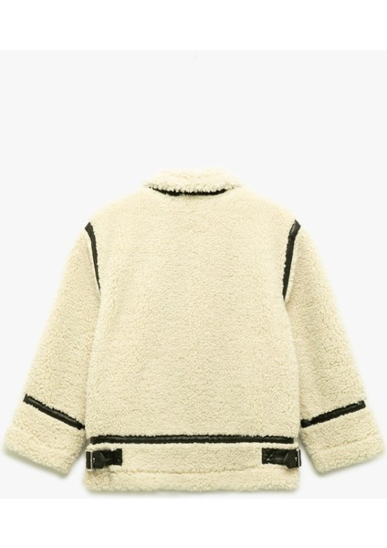 Uzun Kollu Gömlek Yaka Cepli Peluş Ceket fiyatları