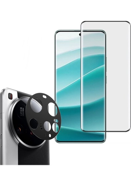 Xiaomi 15 Ultra Kamera Lens Koruyucu + Ekran Koruyucu Cam Tam Yapışan