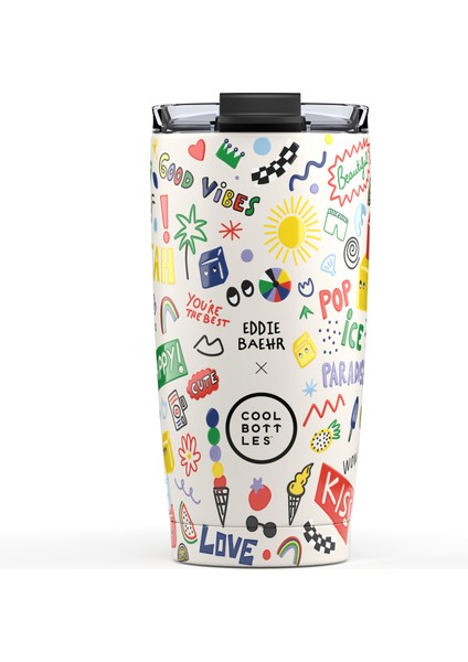 Eddıe Baehr Good Vibes Çelik Suluk - 550ML - Bej