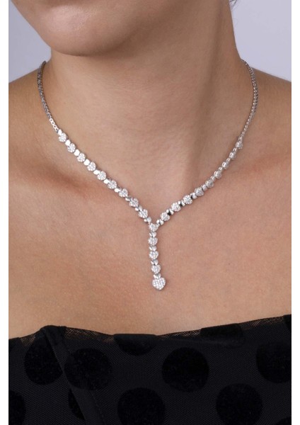 Rodyum Kaplama 925 Ayar Gümüş Kalpli Süzme Su Yolu Gümüş Kolye fiyatları