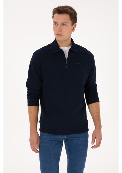 Erkek Lacivert Sweatshirt 50313783-VR033 modelleri