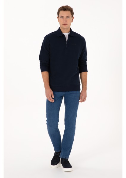 Erkek Lacivert Sweatshirt 50313783-VR033 fırsatları