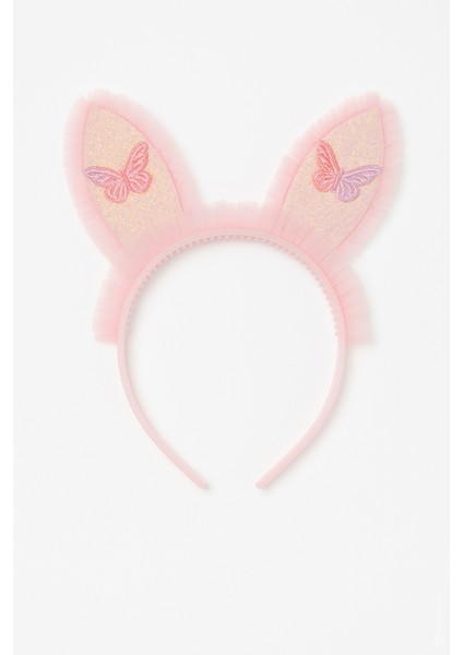 Tavşan Kulaklı Taç Parti Kostüm Aksesuarı Pembe Fırfırlı Taç fiyatları