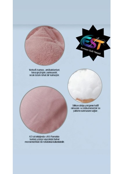 Çift Taraflı Ranfors Pamuk Silikon Yorgan modelleri