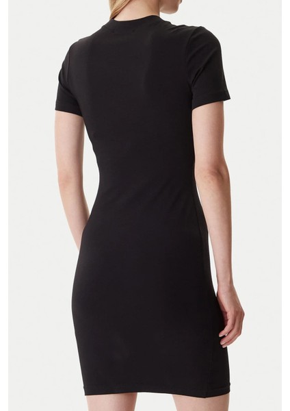 Kadın Vestiti Aplike Armalı Elbise - Siyah fiyatları