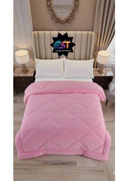 Tek Kişilik Çift Taraflı Ranfors Pamuk Silikon Yorgan 155X215 cm indirimleri