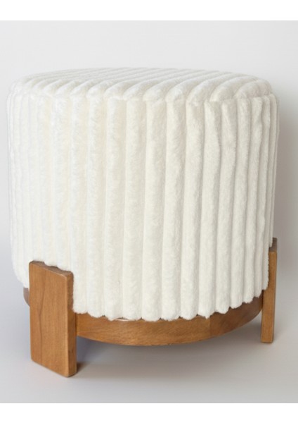 Katsu,hayvan Dostu Kumas Puf/yan Sehpa