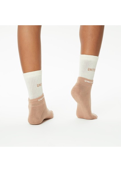 Unıted4 Unisex Kahverengi/beyaz Çorap fiyatları