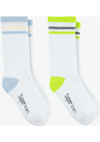 Unıted4 Tenis Towel Çocuk Beyaz Çorap