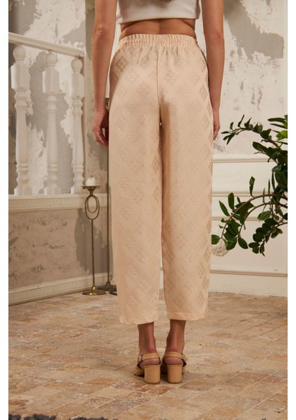 Kadın Beli Lastikli Kumaş Pantolon fırsatları