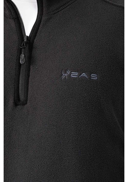 Cedric Erkek Yarım Fermuarlı Ince Polar Sweatshirt Siyah fiyatları