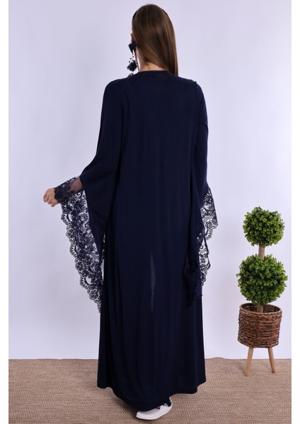 Lacivert Sabahlıklı Hamile Lohusa Pijama Takımı fırsatları