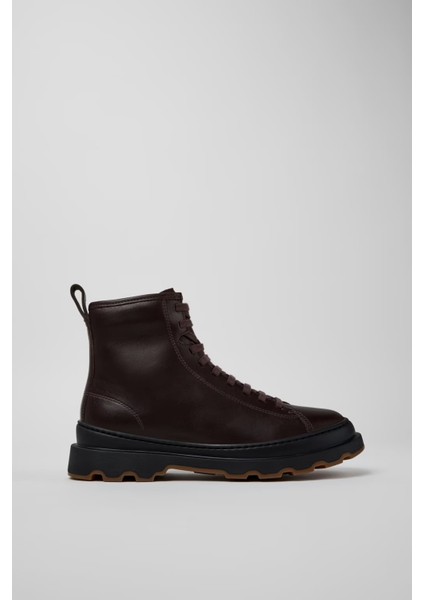 Kadın Brutus Deri Bot - Koyu Kahverengi