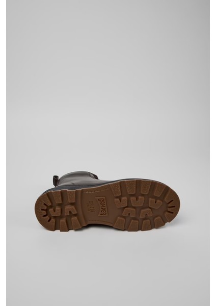 Kadın Brutus Deri Bot - Koyu Kahverengi indirimleri