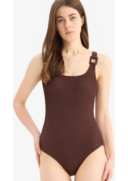 Regular Fit Bürümcük Mayo-Fall In Love T8005AZ25SM